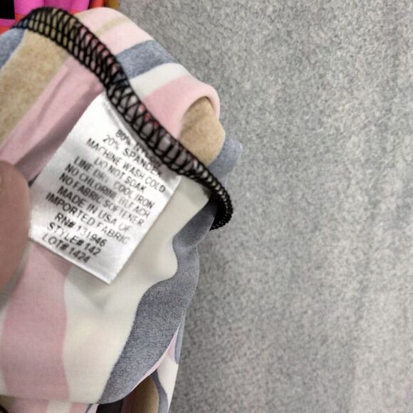 Jude Connally Swing Dress Womens Sz XS Multicolor Wave Print Short Sleeve Ruffle - Picture 7 of 11